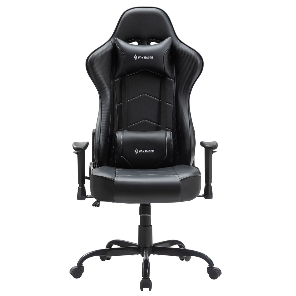 Gaming Chair, Racing Style Computer Desk Chair Padded Armrests Ergonomic Lumbar Support Adjustable Height