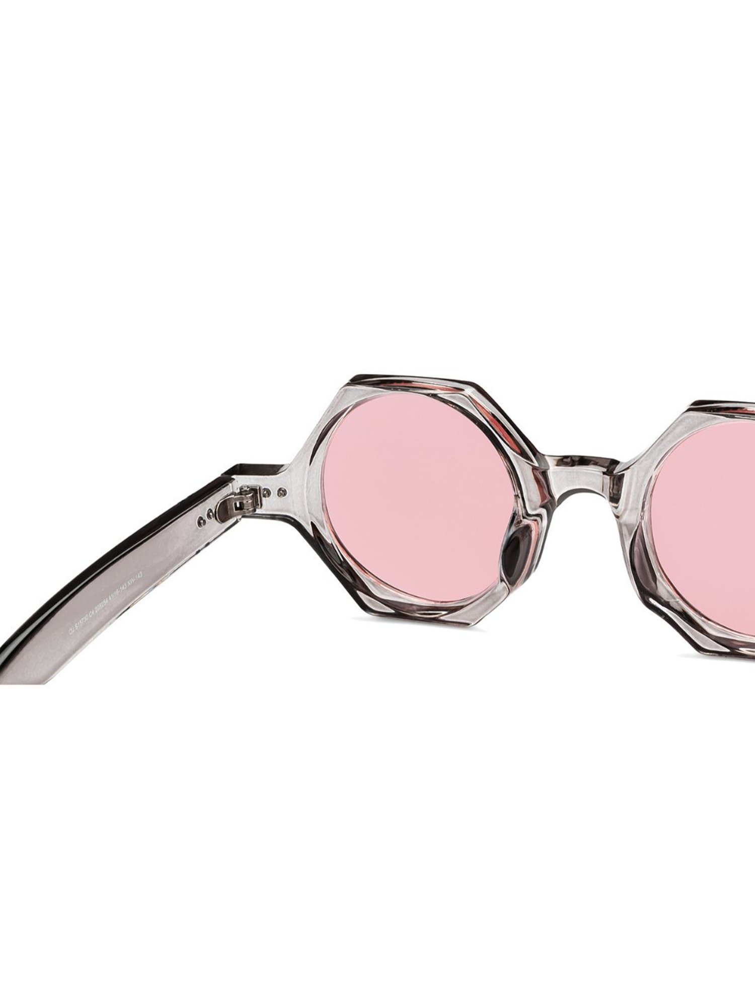 OJOS Pink Geometric Polarised and UV Protected Lens Unisex Sunglasses