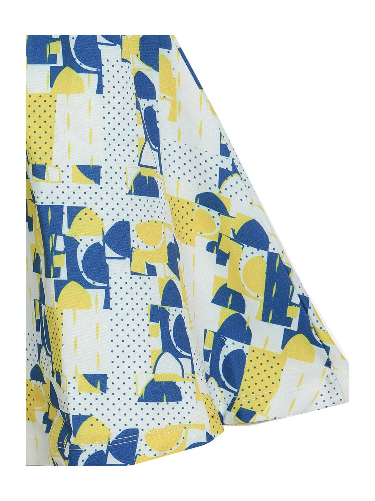 Elle Kids Off White Printed Dress