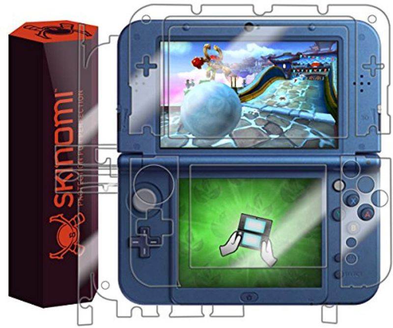 Nintendo 3DS XL Screen Protector + Full Body (Nintendo 3DS LL,2015), Skinomi&reg; TechSkin Full Coverage Skin + Screen Protector for Nintendo 3DS XL Front & Back Clear HD Film