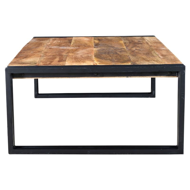 Handcrafted Reclaimed Wood Coffee Table Natural - Timbergirl