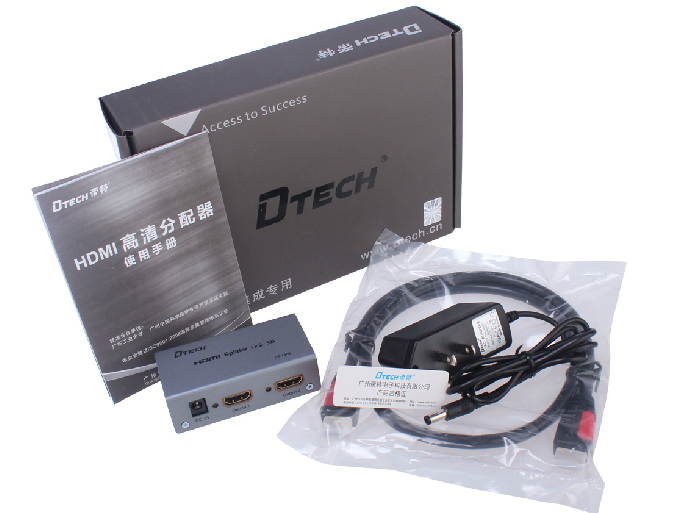 DTECH DT-7006 HDMI 1x2 Distribution Amplifier