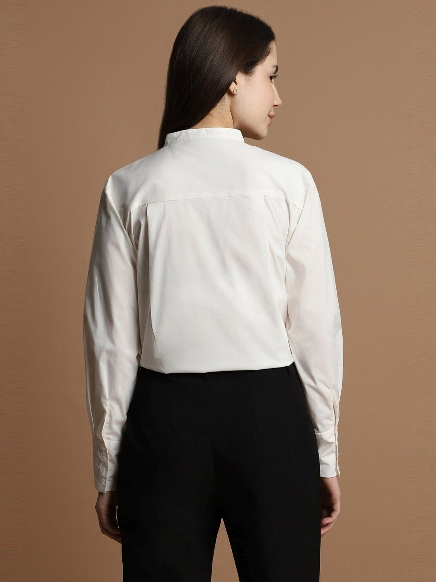 Allen Solly White Regular Fit Formal Shirt