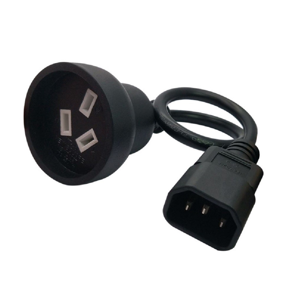 IEC 320 C14 Male Plug to SAA Australia AU 3Pin Female Power Extension Cable,Power Adapter Cord for PDU PSU USP