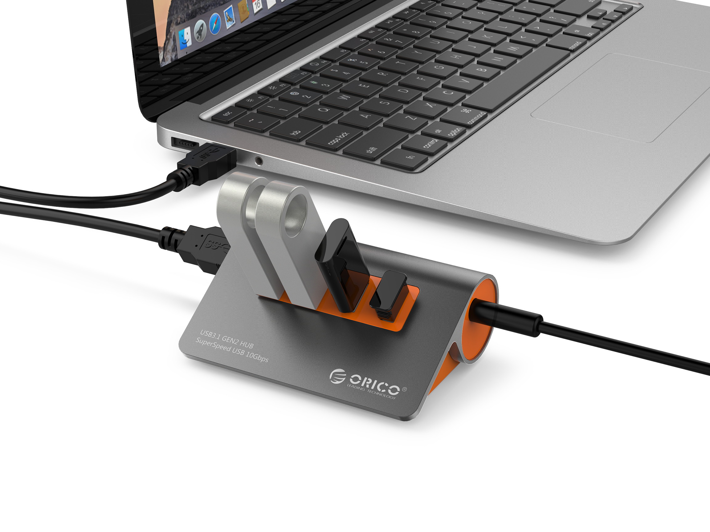 Madeng USB 3.0 HUB Adapter Extender Mini Splitter Box 3 Ports for PC Laptop Macbook Mobile Phone High Speed U Disk Reader