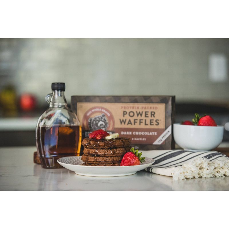 Kodiak Cakes Frozen Power Waffles Dark Chocolate  - 10.72oz/8ct