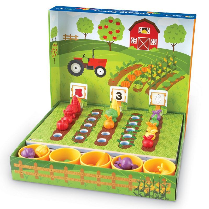 Learning Resources Veggie Farm Sorting Set, 46 Pieces, Ages 3+