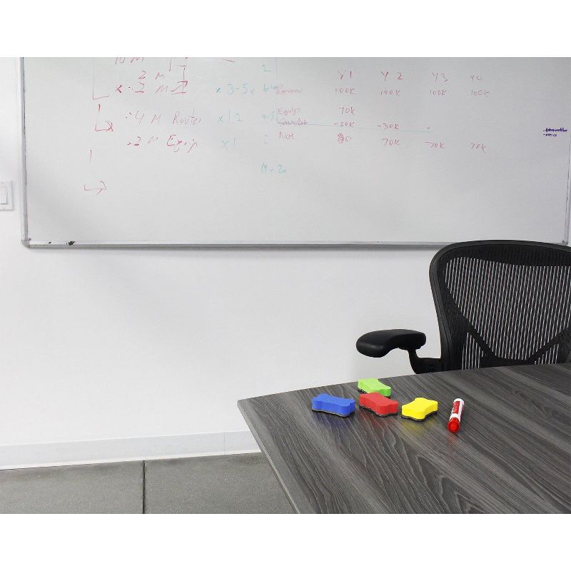 Juvale 24 Pack Mini Magnetic Whiteboard Erasers, 4 Colors Dog Bone Design (2.6 x 1.6 in)