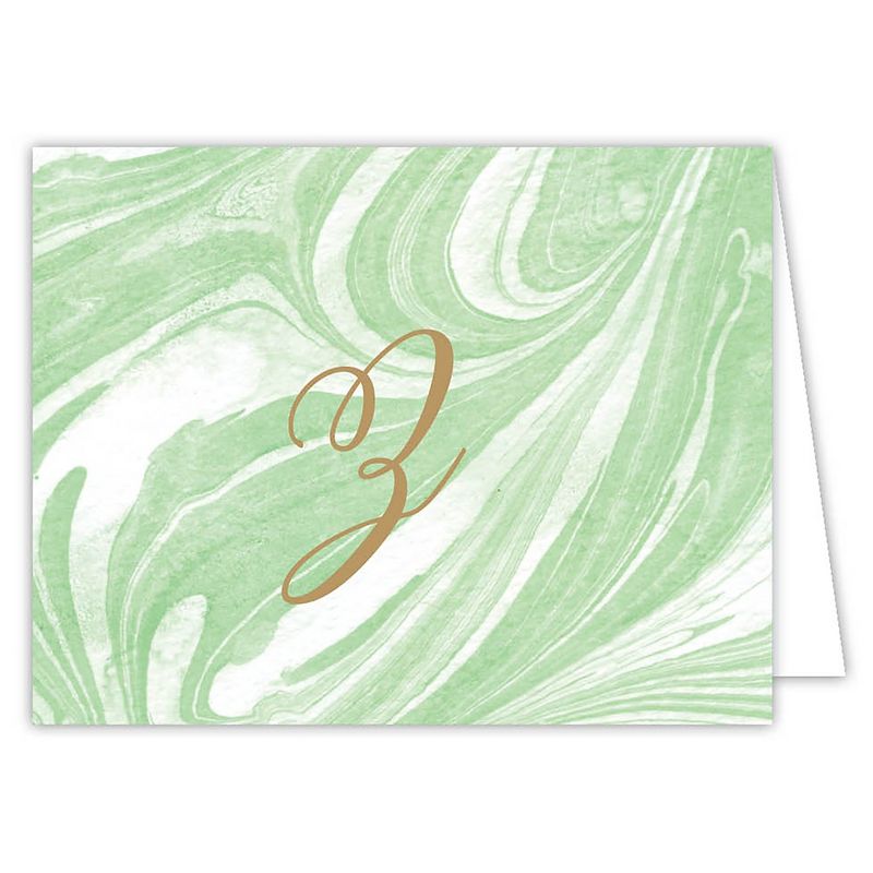 Marble Folded Notes Monogram Z