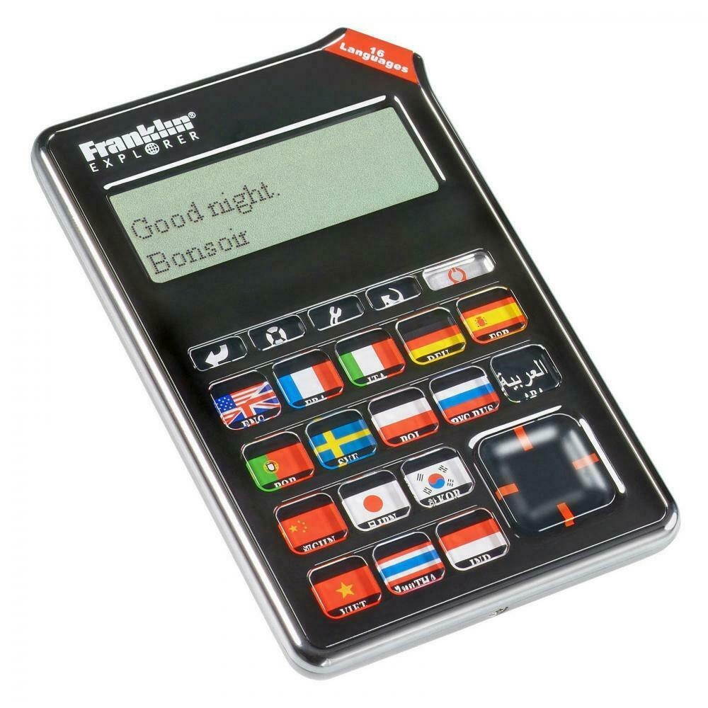 Franklin EST-4016 16-Language ((SPEAKING)) Global Phrasebook Translator
