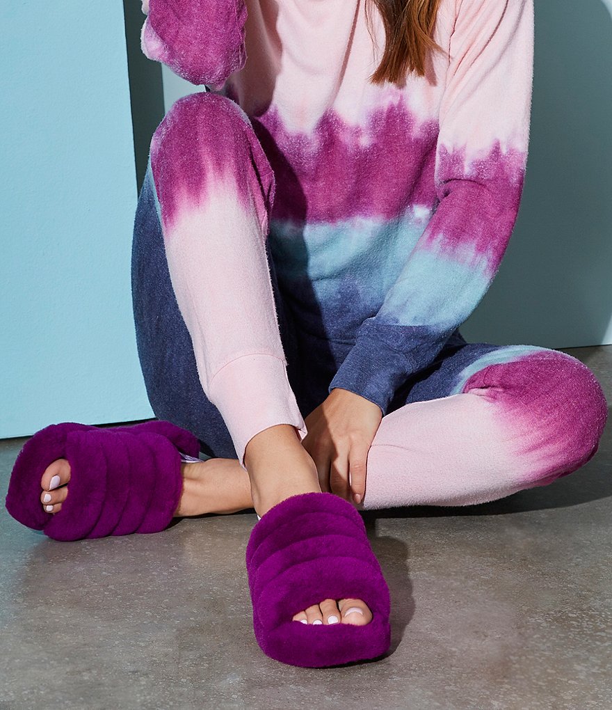 UGG&reg; Logo Fluff Yeah Fur Slides