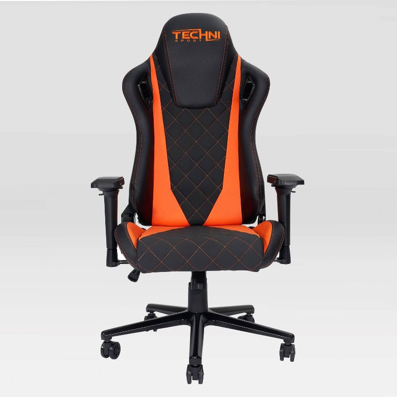 Ergonomic Gaming Chair Orange - Techni Sport
