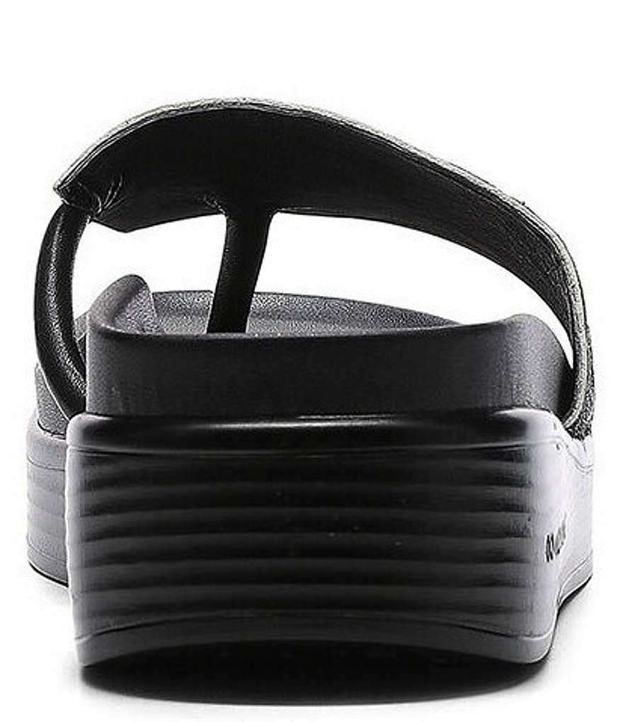 Donald Pliner Fifi Cow Print Calf Hair Wedge Thong Sandals