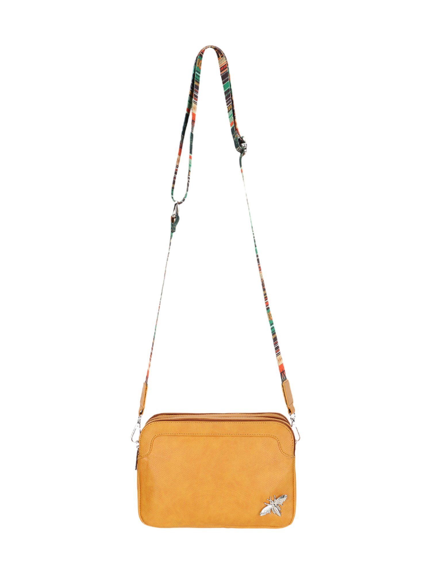 Spice Art Tan Solid Medium Cross Body Bag