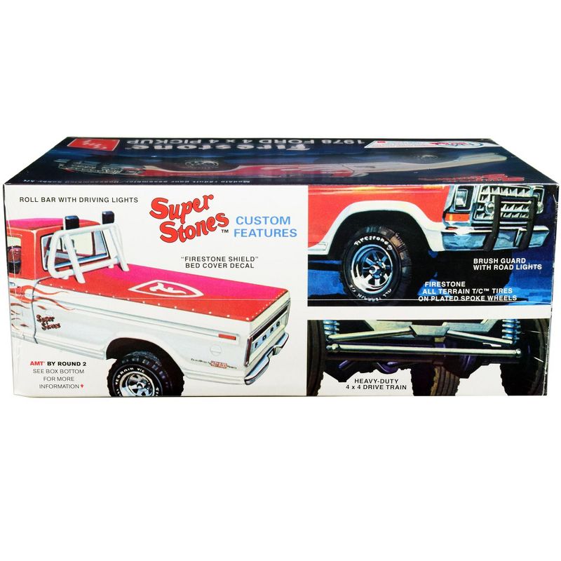 Skill 2 Model Kit 1978 Ford 4x4 Pickup Truck "Firestone Super Stones" 1/25 Scale Model by AMT