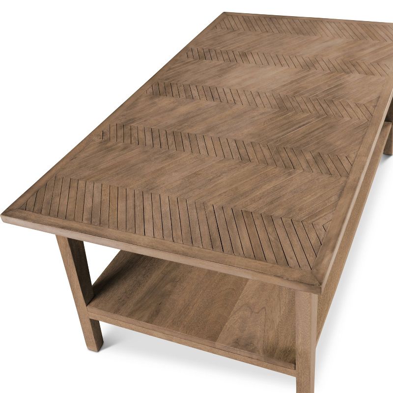 Milani Rectangle Cocktail Table Natural - Steve Silver Co.