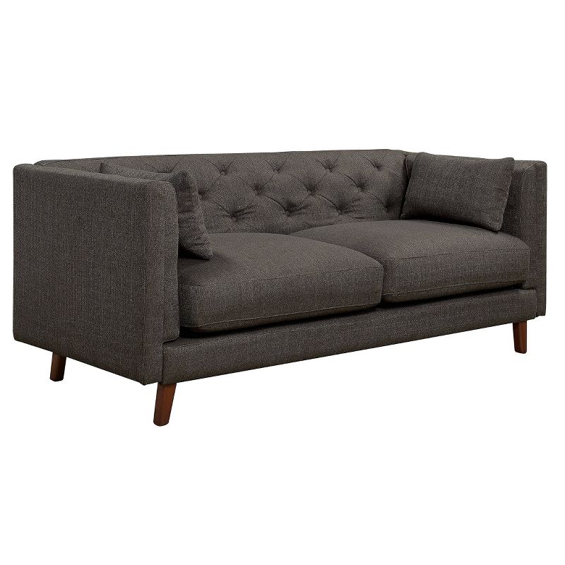 Celeste Tufted Sofa French Gray - ELLE DECOR