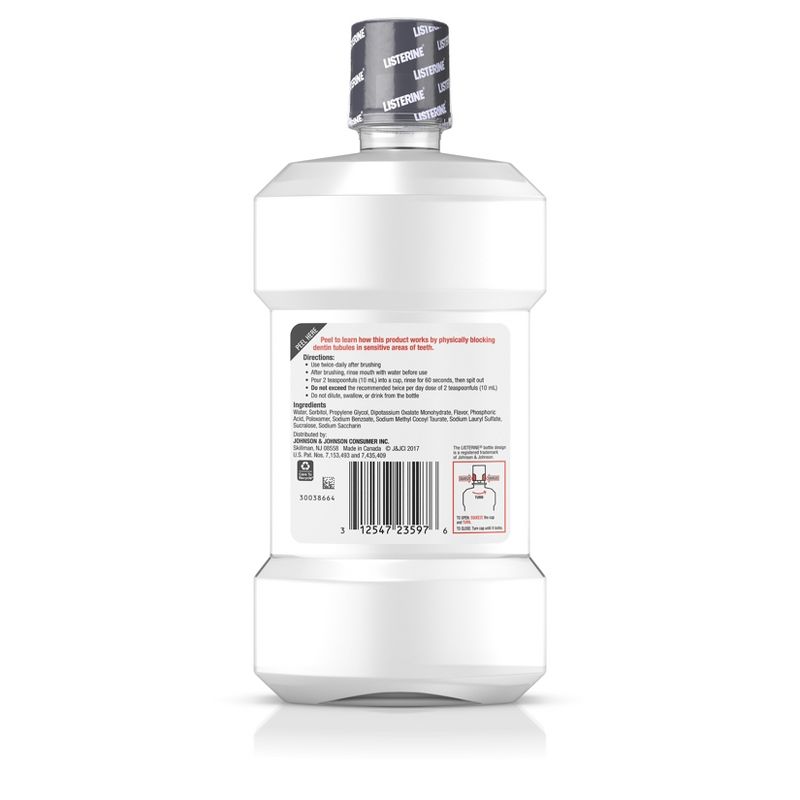 Listerine Sensitivity Alcohol-Free Mouthwash in Fresh Mint - 500 ml
