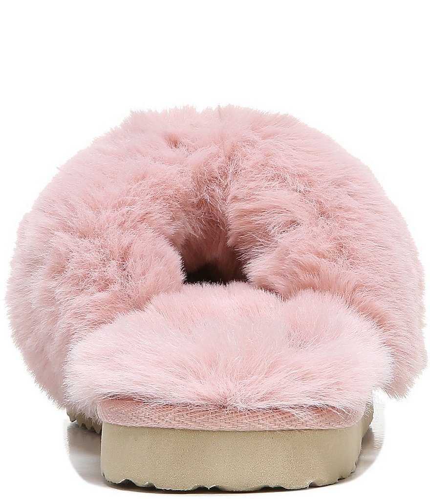 Sam Edelman Jeane Faux Fur Criss Cross Slippers