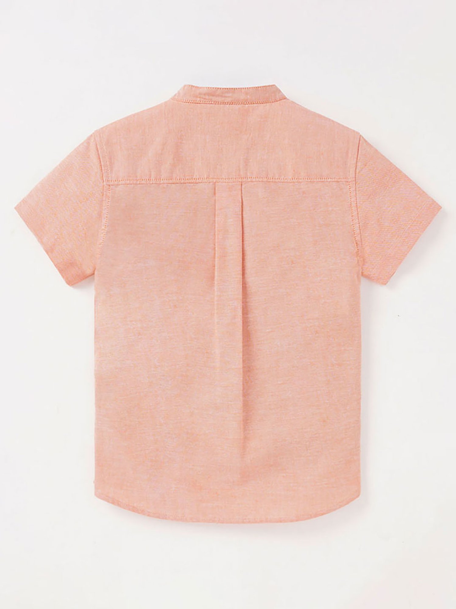 Ed-a-Mamma Kids Light Coral Solid Full Sleeves Shirt