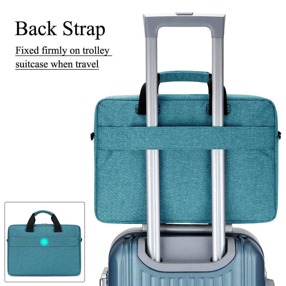 BRINCH Laptop Bag 13.3 Inch, Stylish Fabric Laptop Messenger Shoulder Bag Case Briefcase for 13 - 13.3 Inch Laptop / Notebook / MacBook / Ultrabook / Chromebook Computers (Black)