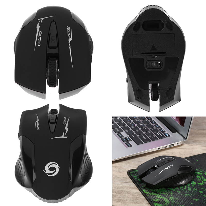 Professional 2.4G Wireless USB Optical Gaming Mouse 6 buttons Mouse Mice with USB Receiver for Laptop Notebook PC Desktop