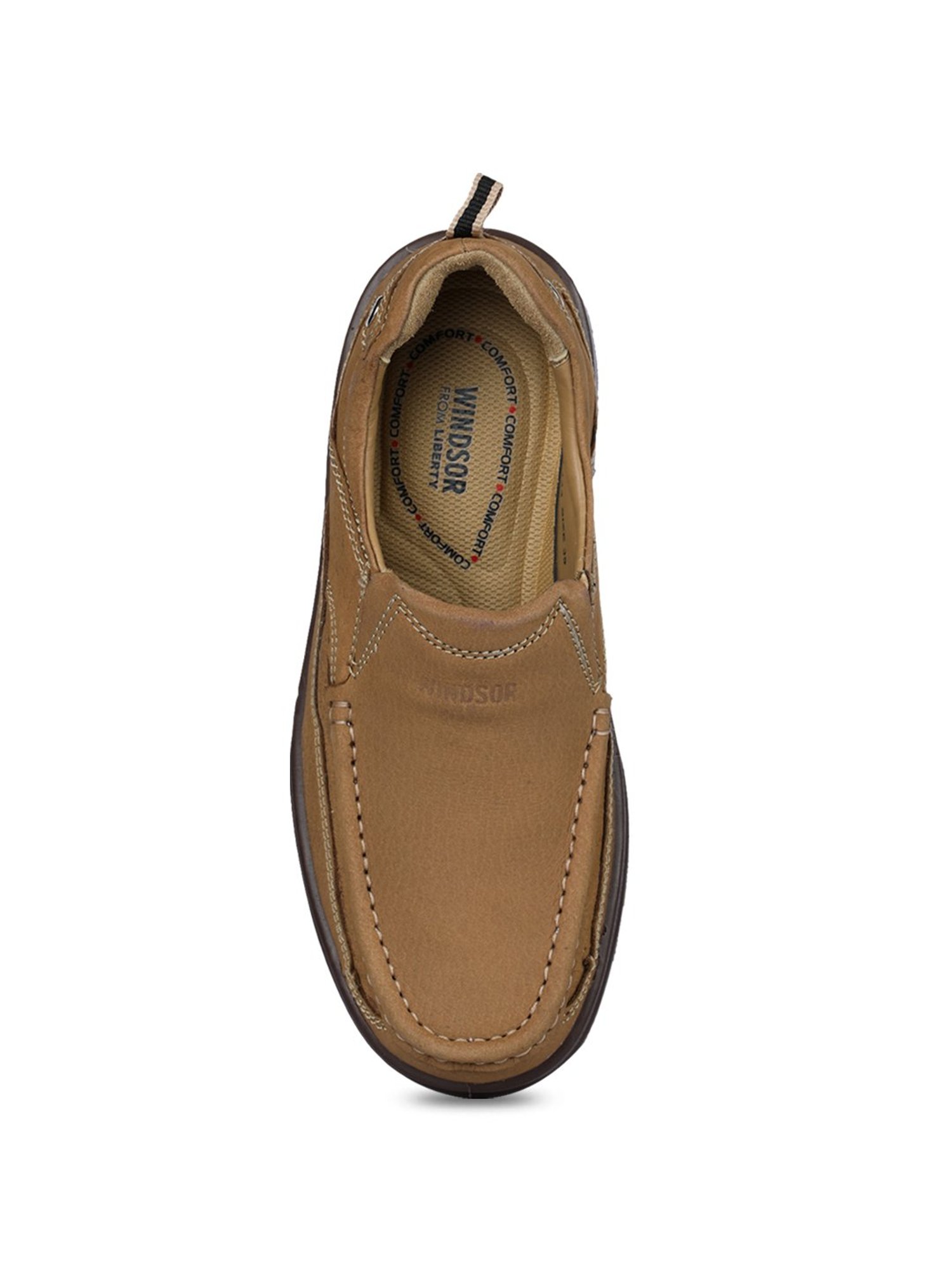 Windsor by Liberty Men's Camel Casual Slip-Ons