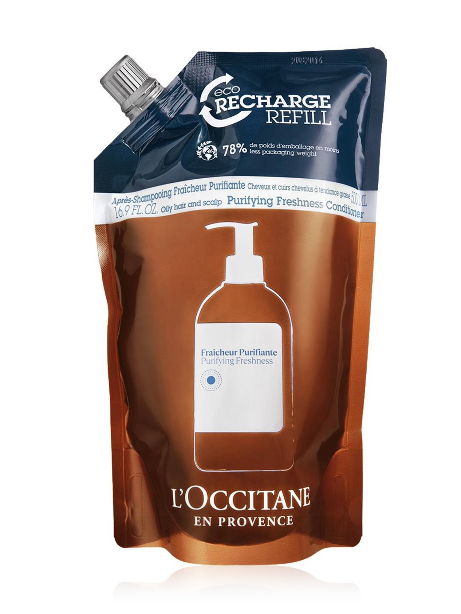 L'Occitane En Provence Purifying Freshness Conditioner Eco Recharge Refill - 500 ml