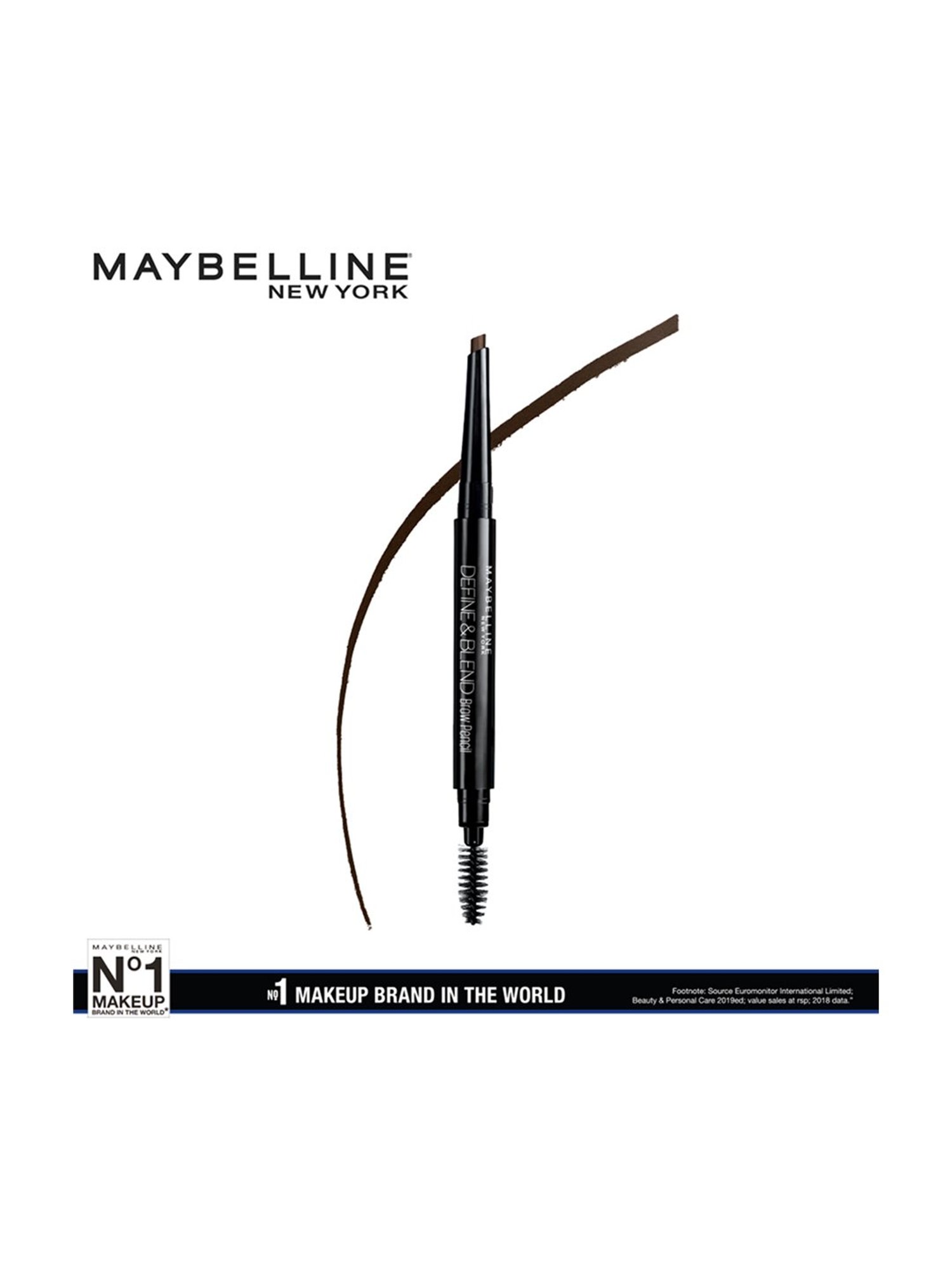 Maybelline New York Define & Blend Brow Pencil - Grey Brown,0.16gm