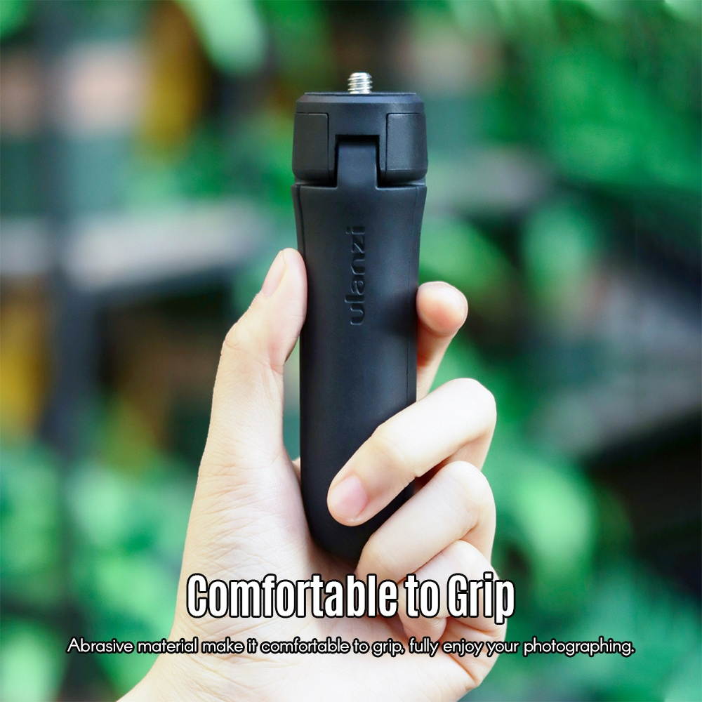 Ulanzi MT-10 Mini Tripod Handheld Monopod Max Loading 2.5KG with 1/4 Inch Screw Mount for Cell Phone ILDC DSLR Action Camera Compatible with DJI OSMO Mobile 3 Stabilizer