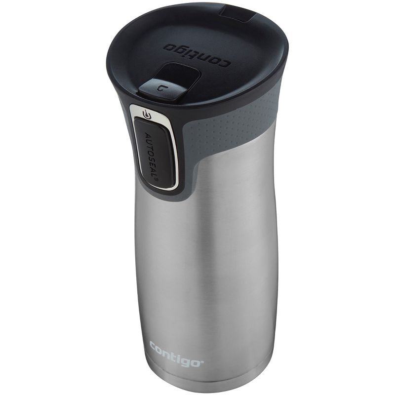 Contigo Autoseal West Loop 2.0 Travel Mug with Easy Clean Lid-2 Pack-Blue/Silver
