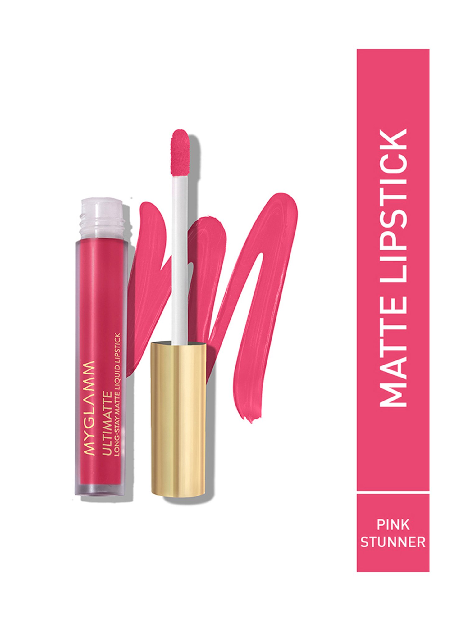 MyGlamm Ultimatte Long Stay Matte Liquid Lipstick Pink Stunner - 2.5 ml