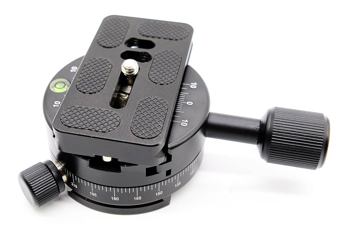 Koolehaoda 360&deg; Panoramic Head Professional Camera Tripod Panoramic Head Holder Universal Quick Release Plate Compatible with RRS/Arca-Swiss (LPC-1 Panoramic Head)