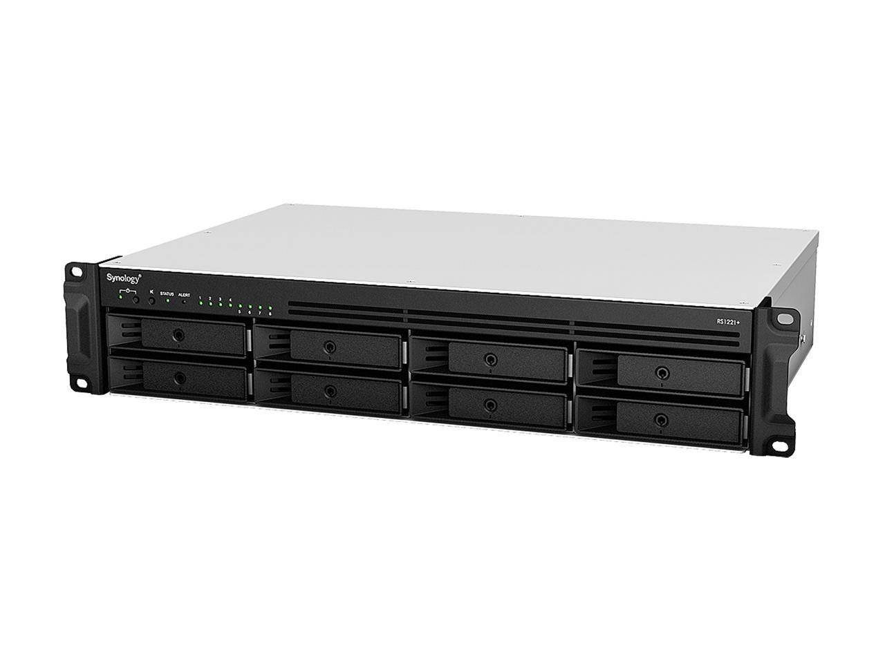 Synology RS1221+ RackStation with 4GB RAM and 112TB (8 x 14TB) of Western Digital RED PRO NAS Drives Fully Assembled and Tested By CustomTechSales
