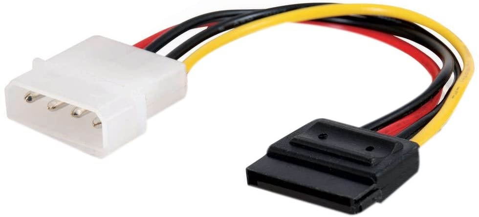 C2G 10151 Serial ATA (SATA) Power Adapter Cable (6 Inches 0.15 Meters)