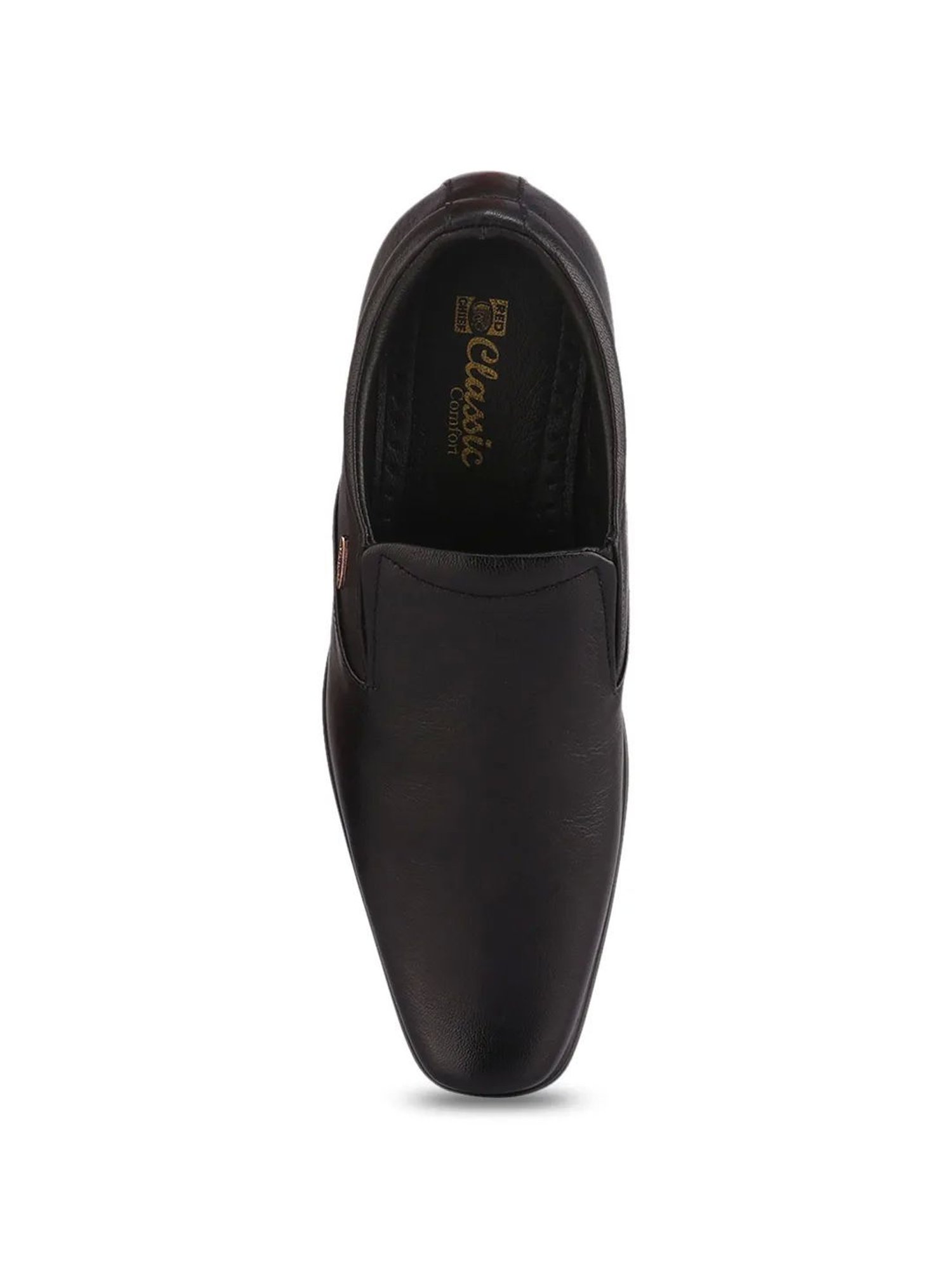 Red Chief Men's Black Formal Slip-Ons