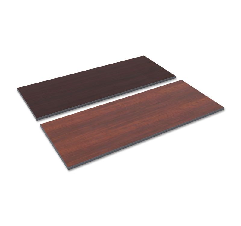 Alera Reversible Laminate Table Top, Rectangular, 59 1/2w x 23 5/8,Med Cherry/Mahogany TT6024CM
