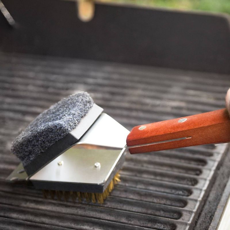 Rosewood 3-in-1 Grill Brush - Outset