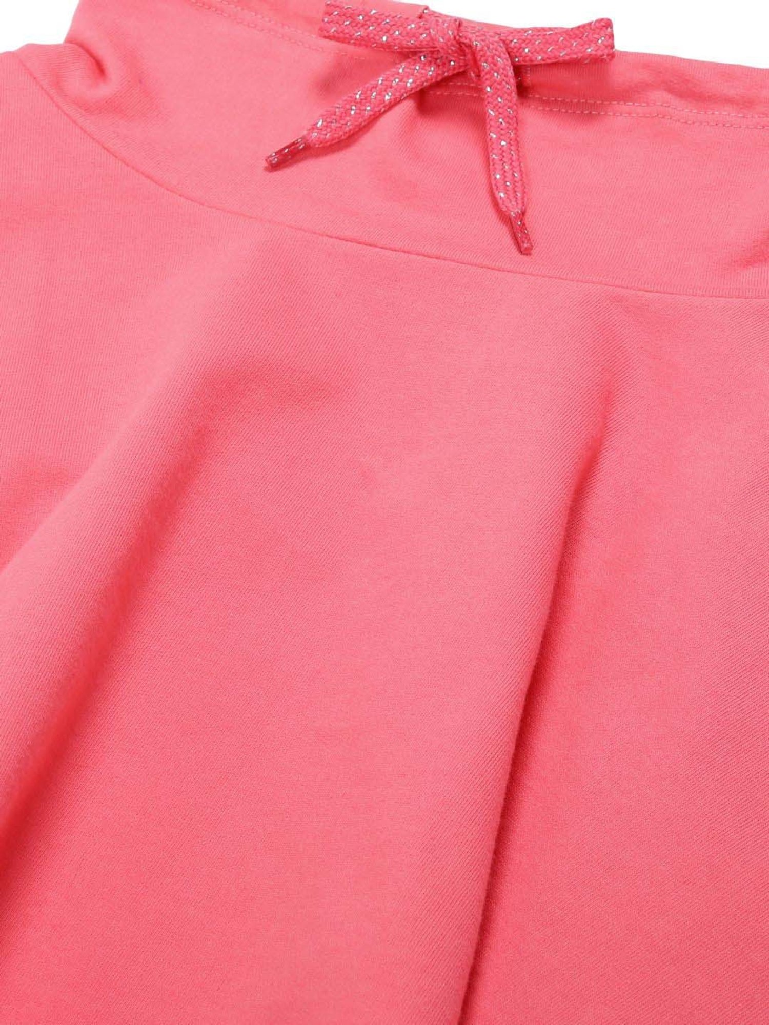 Plum Tree Girls Dark Pink Cotton Solid Full Sleeves NA Sweatshirt