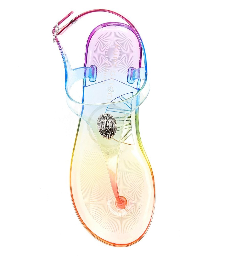 Kurt Geiger London Maddison Rainbow Jelly Flat Sandals