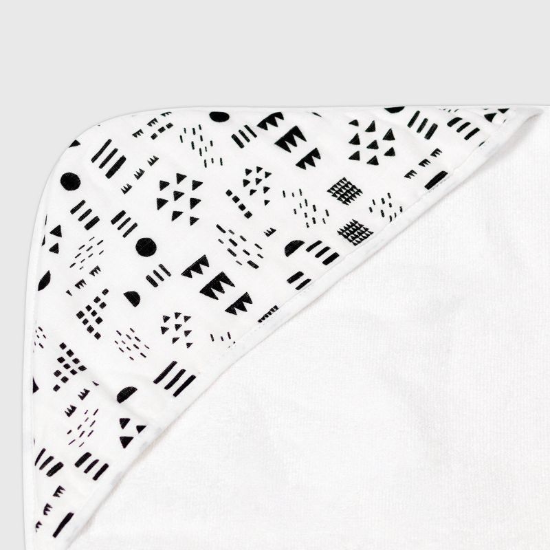 Honest Baby 3pc Organic Cotton Pattern Play Towel Set