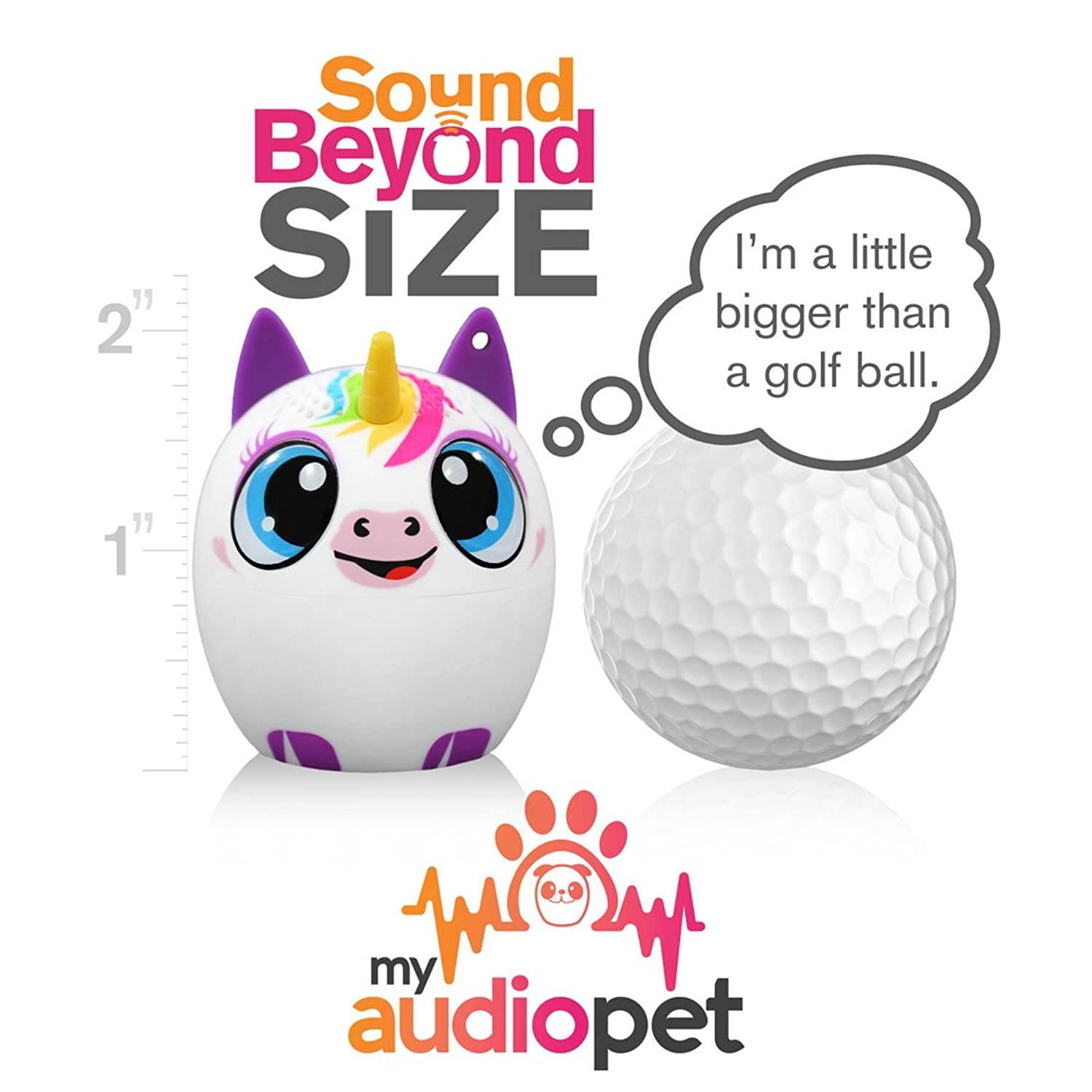 My Audio Pet Mini Bluetooth Animal Wireless Speaker for Kids of All Ages - True Wireless Stereo &ndash; Pair with Another TWS Pet for Powerful Rich Room-Filling Sound (UniCHORD)