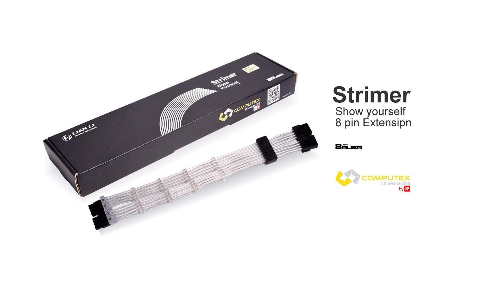 Graphics Card 6+2Pin 8Pin Male to Male Adapter Power Cable for Great Wall Dragon Module Power Supply with Net Cover,Black,about 58cm