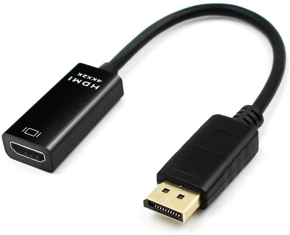 4K2K DisplayPort to HDMI Adapter, DP Display Port to HDMI Converter Male to Female Gold-Plated Cord Compatible for Lenovo Dell HP and Other Brand