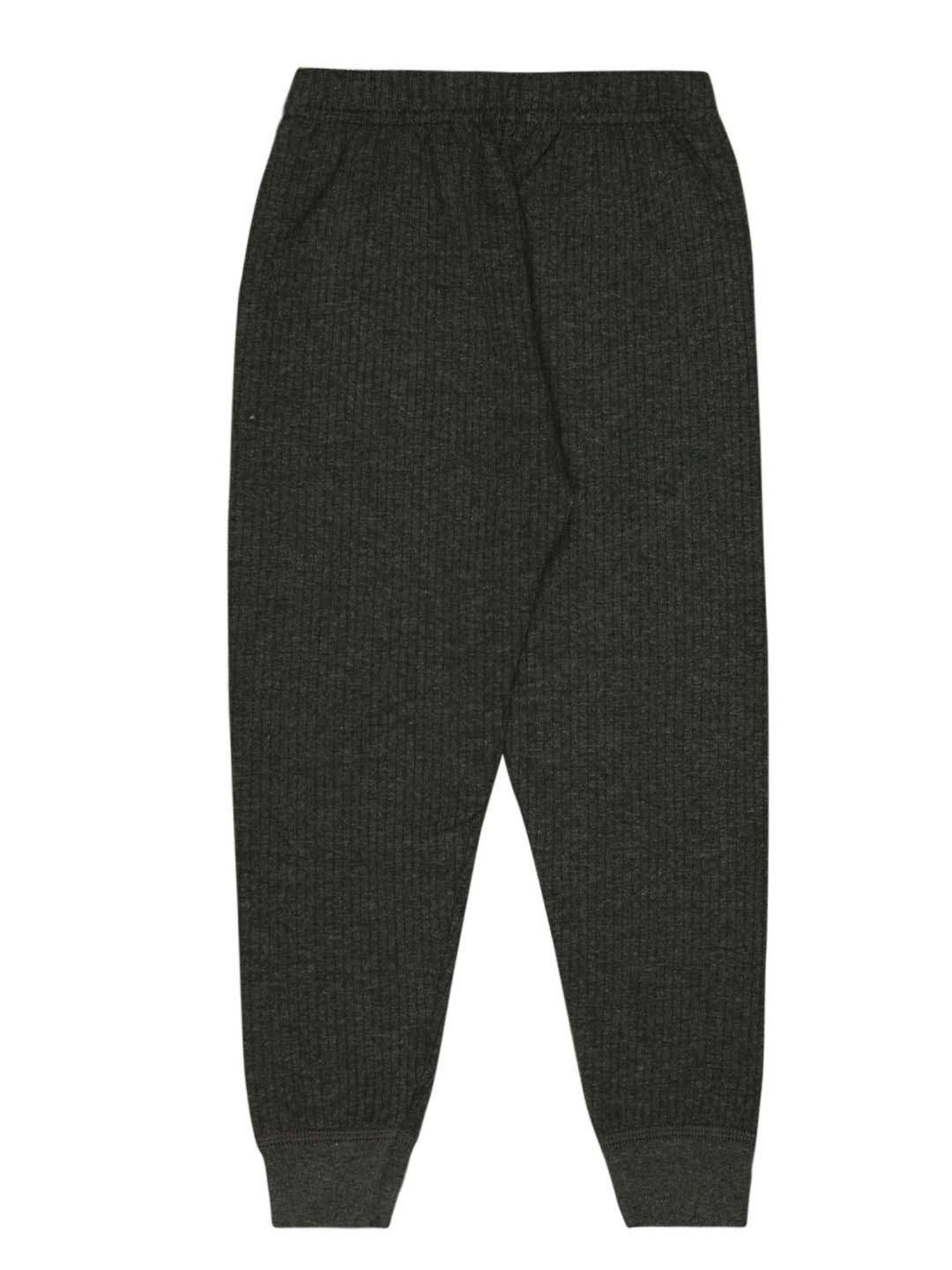Bodycare Boys Charcoal Grey Cotton Regular Fit Thermal Pants