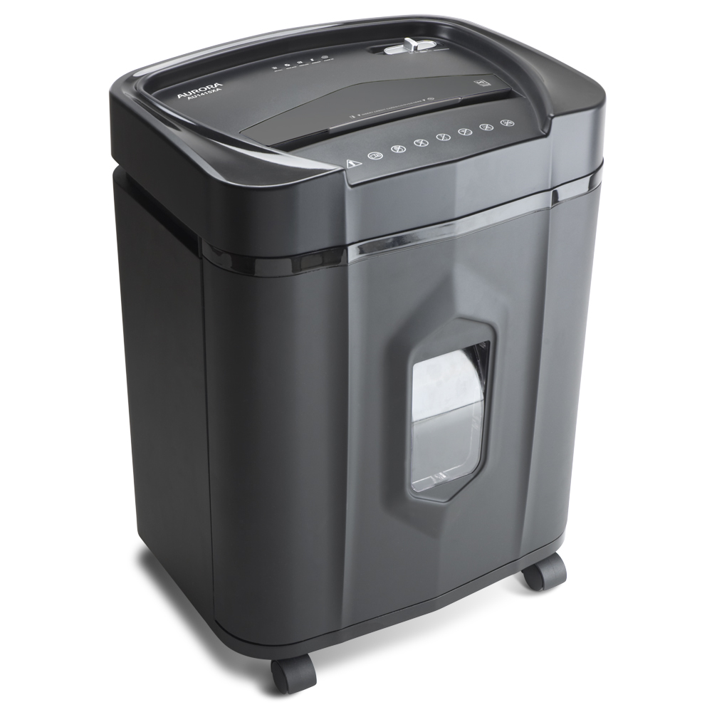 Aurora AU1415XA 14-Sheet Crosscut Paper/ CD and Credit Card Shredder/ 5-gallon pullout basket/ 10 Minutes Continuous Run Time