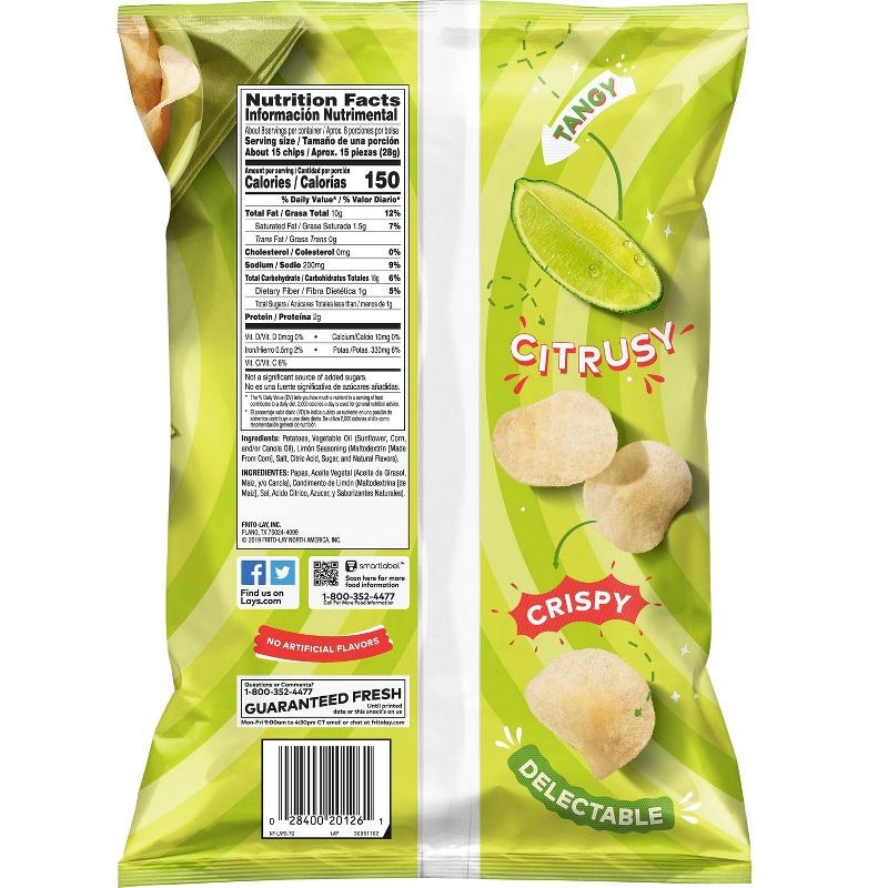 Lay's Limón Flavored Potato Chips - 7.75oz
