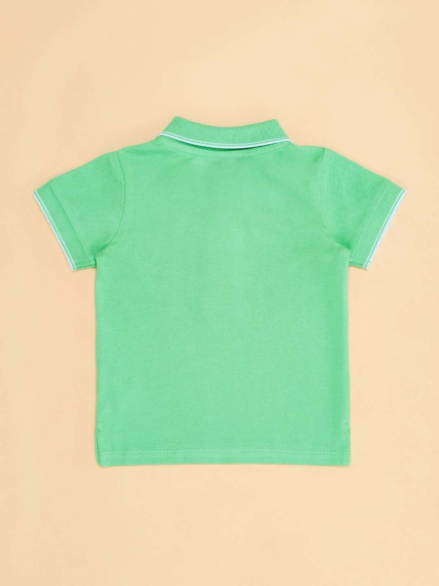 Ed-a-Mamma Baby Green Printed T-Shirt