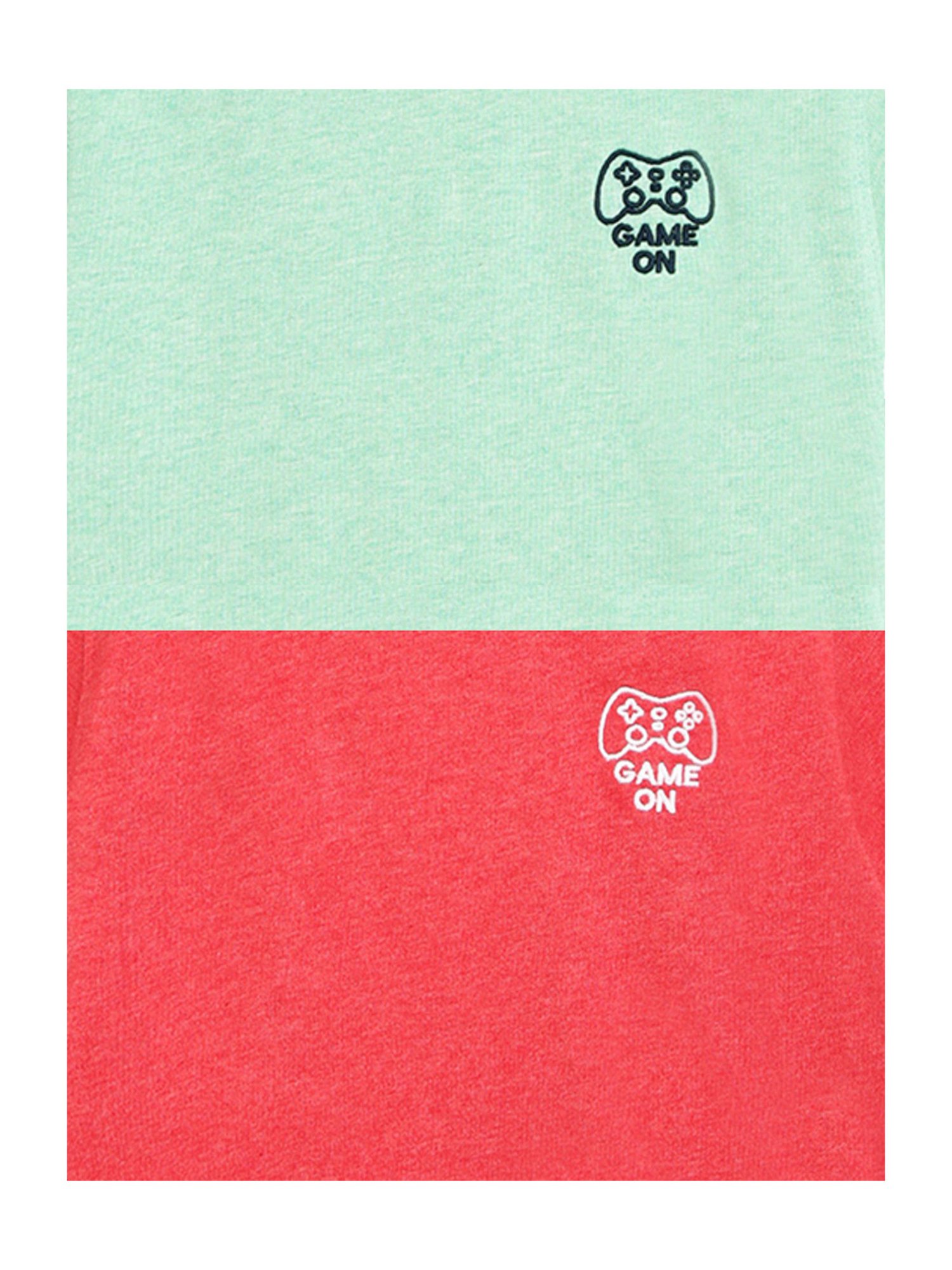 Campana Kids Multicolor Solid T-Shirt (Pack Of 2)