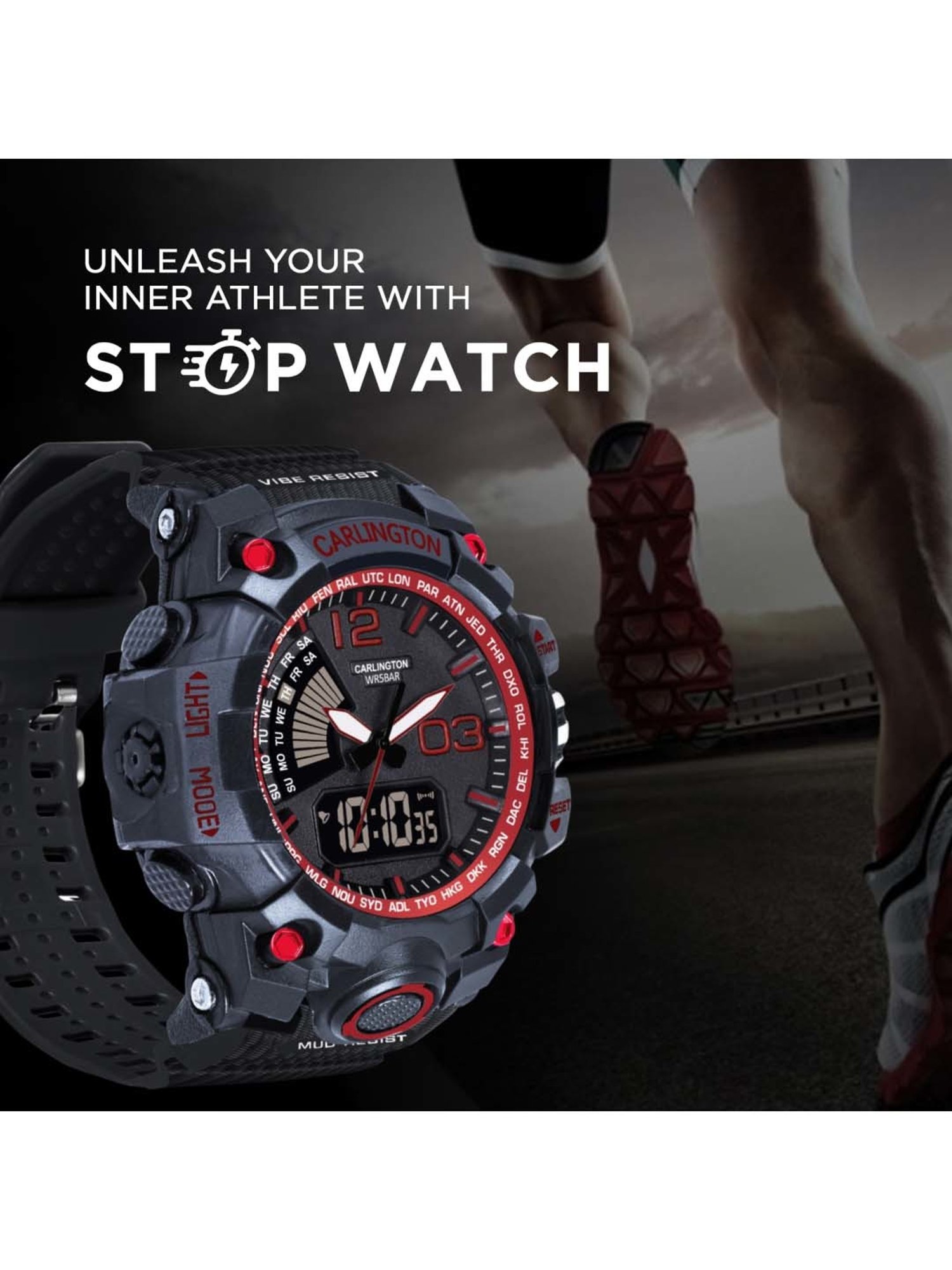 CARLINGTON Endurance 3366 Analog-Digital Watch for Men